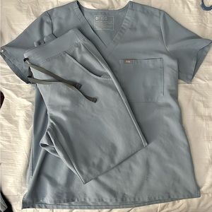 FIGS Dusty Blue scrubs